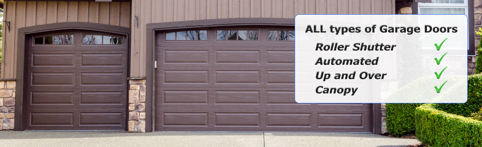 Roller shutter, automated, up and over, canopy garage doors